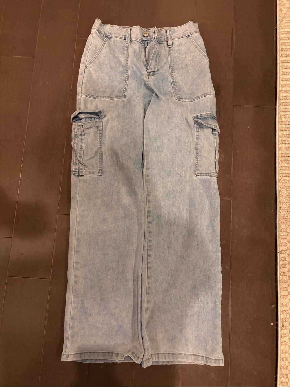 Light Blue women’s  Cargo Denim Jeans